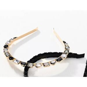 Anthropologie Gold tiara style jeweled headhand NWT